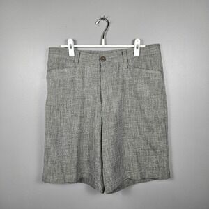Patagonia Mens 35 Gray Flat Front‎ Chino Shorts Casual Outdoor Hiking Travel